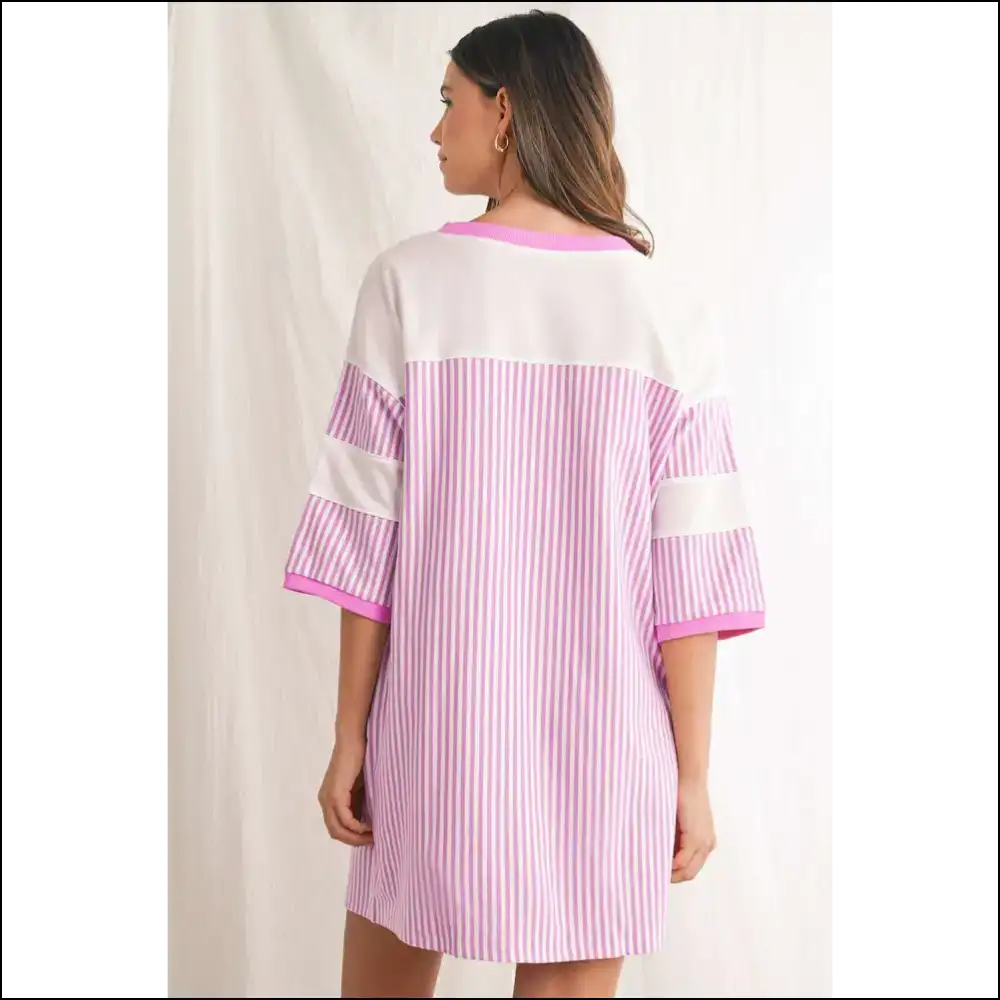 Phalaenopsis Striped Mini Dress: Cake-friendly Fashion! 🍰 Needful Things - Short Dresses on Sale Worldwide Shipping