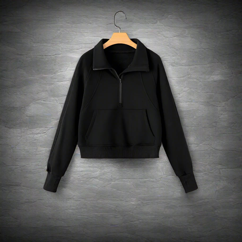 Phalaenopsis Zip: so Cozy Youll Actually Want to Leave the House 💅 Needful Things - Black / s - Sweatshirts & Hoodies on Sale Worldwide