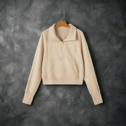 Phalaenopsis Zip: so Cozy Youll Actually Want to Leave the House 💅 Needful Things - Parchment / s - Sweatshirts & Hoodies on Sale Worldwide