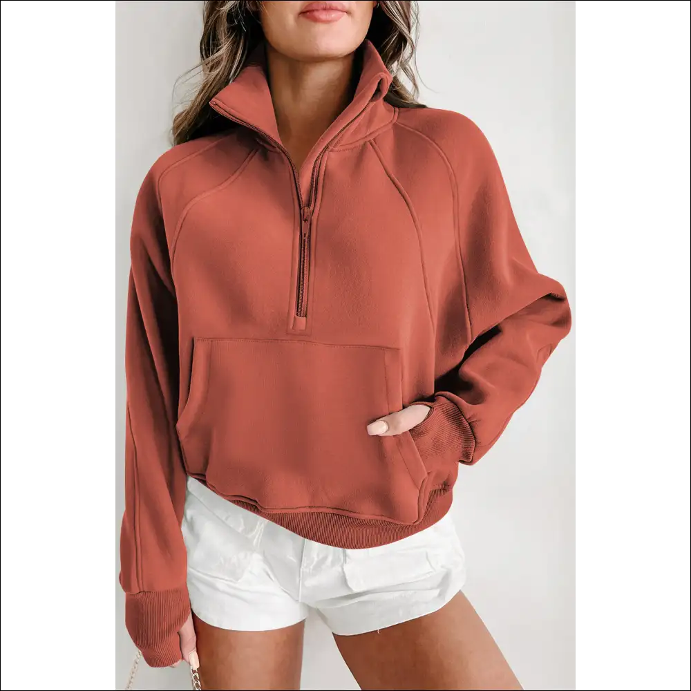 Phalaenopsis Zip: so Cozy Youll Actually Want to Leave the House 💅 Needful Things - Flamingo / s - Sweatshirts & Hoodies on Sale Worldwide