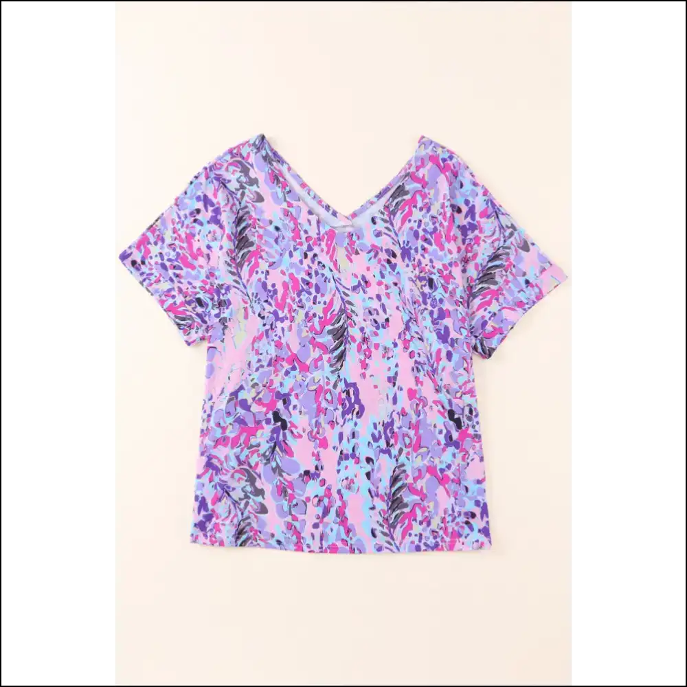 Pink Boho Abstract Floral Tee: for when Youre Feeling Fancy 🌸 Needful Things - t Shirts on Sale Worldwide Shipping