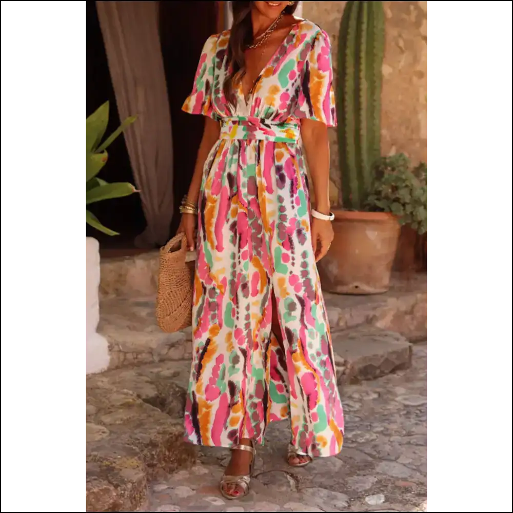 Pink Boho Tie Dye: Dress so Good it Hurts (them not you 😈) Needful Things - s - Maxi Dresses on Sale Worldwide Shipping