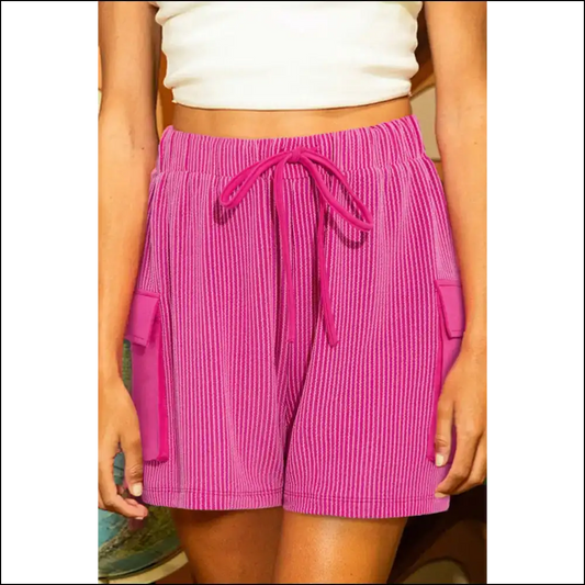 Pink Cargo Shorts: Because Pants are Overrated 💖 Needful Things - Bright / s - Shorts on Sale Worldwide Shipping
