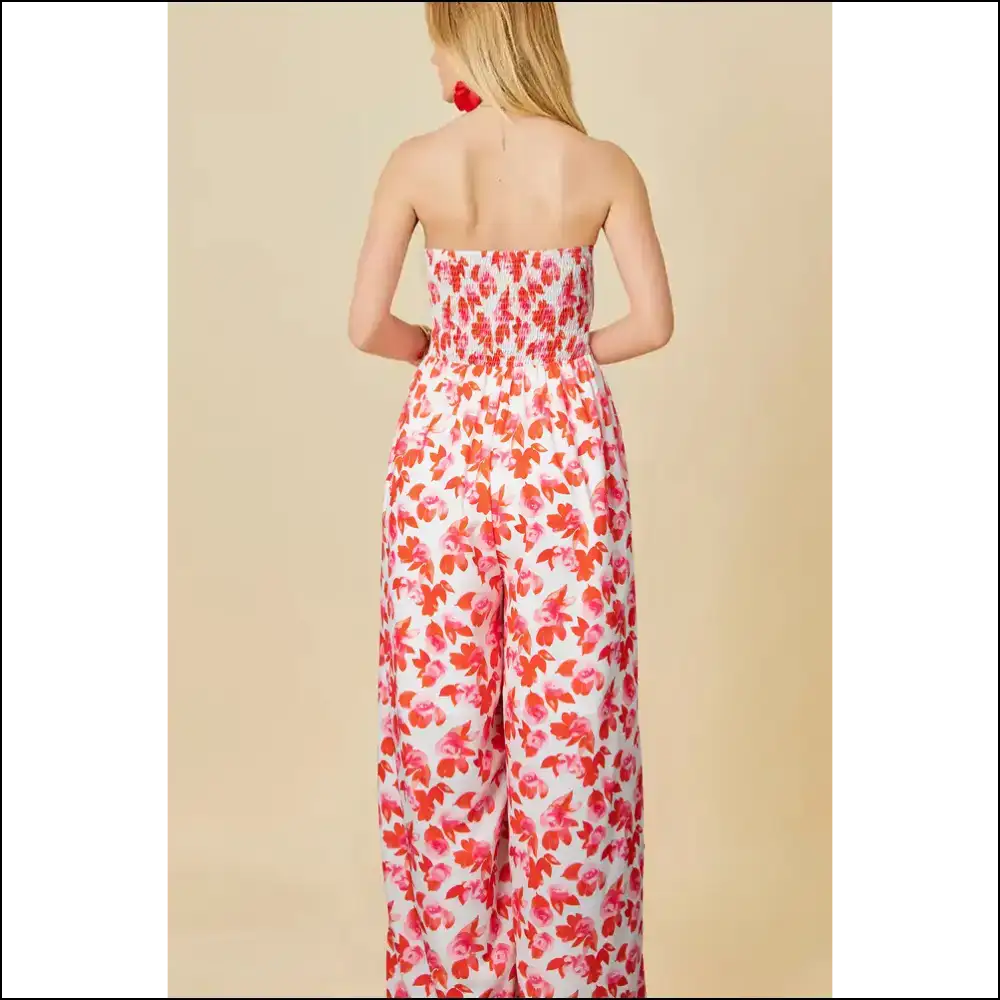 Pink Floral Jumpsuit: so Good It’s Twisted Bandeau! 🌸 Needful Things - Jumpsuits & Rompers on Sale Worldwide Shipping