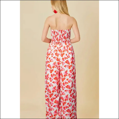 Pink Floral Jumpsuit: so Good It’s Twisted Bandeau! 🌸 Needful Things - Jumpsuits & Rompers on Sale Worldwide Shipping