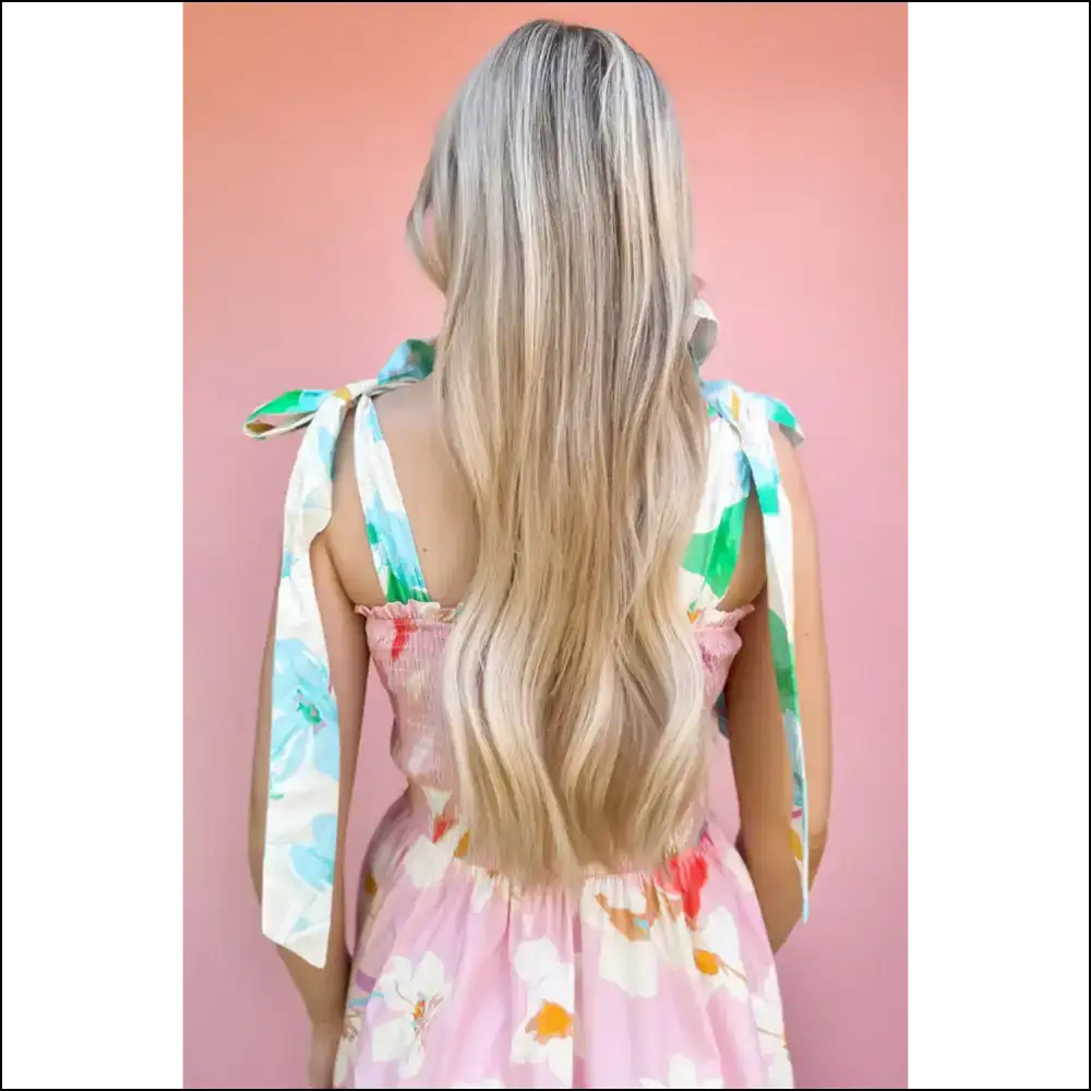 Pink Floral Maxi Dress: Prepare for Compliments! Knotted Shoulder Perfection from Needful Things. 💖 - Dresses on Sale Worldwide Shipping