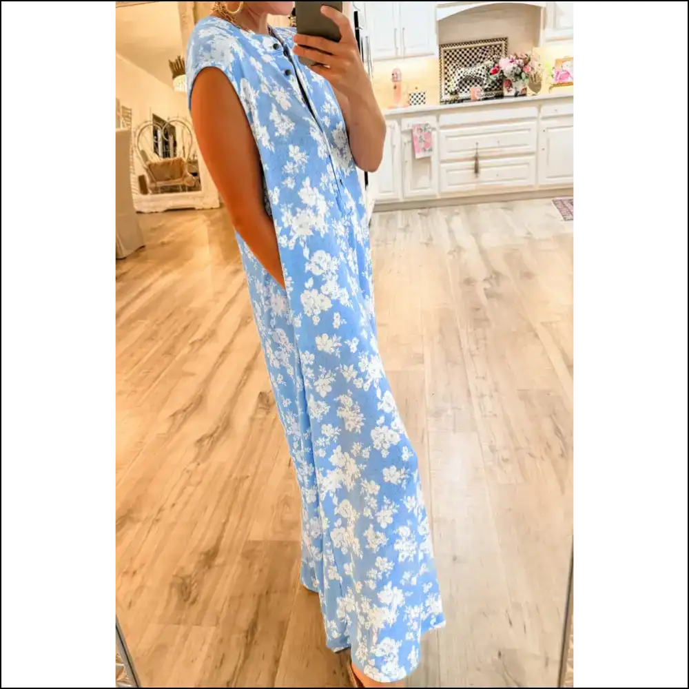 Pink Floral Print Jumpsuit: Wide Leg Fab 🌸 Needful Things! - Jumpsuits & Rompers on Sale Worldwide Shipping