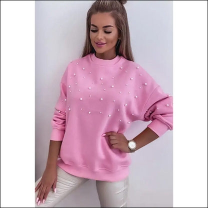 Pink Pearl Decor Sweatshirt: Slay Like a Goddess (needful Things) 👑💖 - Sweatshirts & Hoodies on Sale Worldwide Shipping