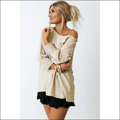 Pinky Promise: the Chic Pink Casual Blouse that Doesnt Suck 🌸 Needful Things. Half Sleeve Perfection! - Apricot / s - Blouses on Sale