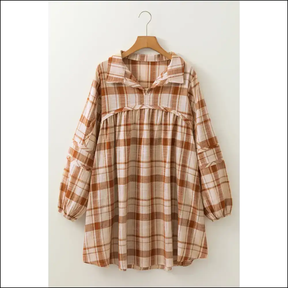 Plaid Frill Babydoll Mini: Dangerously Cute 😈 Needful Things - Short Dresses on Sale Worldwide Shipping