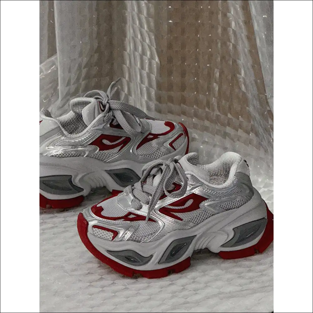 Playful Contrast Chunky Platform Athletic Shoes - on Sale Worldwide Shipping