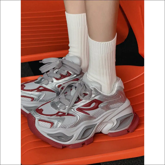 Playful Contrast Chunky Platform Athletic Shoes - on Sale Worldwide Shipping