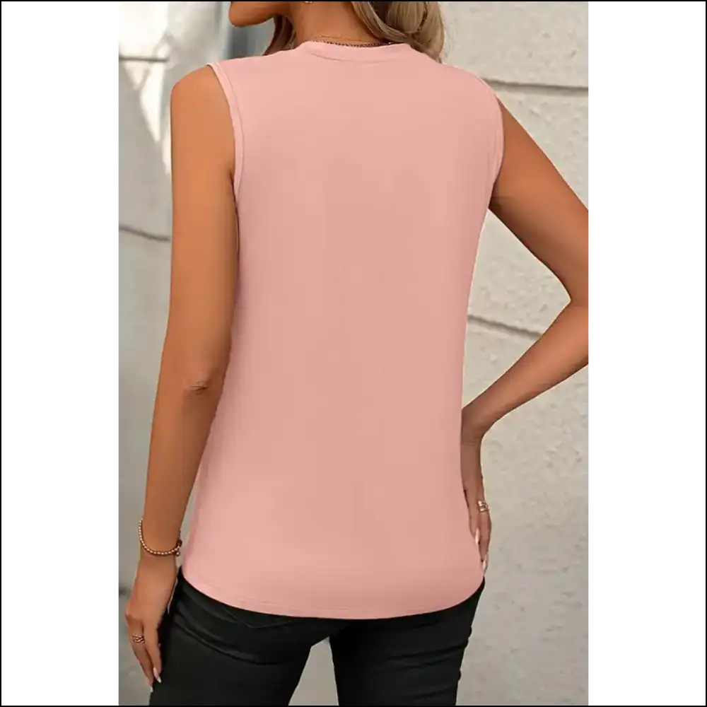Pleated White Tank: Feel Fabulous Arm Freedom! Needful Things 😎 - Sleeveless Tops Tank on Sale Worldwide Shipping