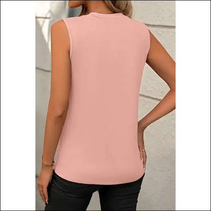 Pleated White Tank: Feel Fabulous Arm Freedom! Needful Things 😎 - Sleeveless Tops Tank on Sale Worldwide Shipping