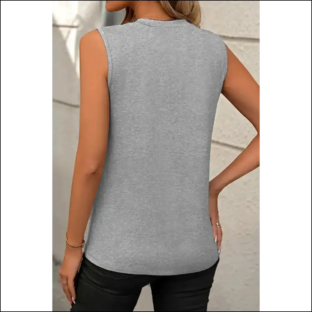 Pleated White Tank: Feel Fabulous Arm Freedom! Needful Things 😎 - Sleeveless Tops Tank on Sale Worldwide Shipping