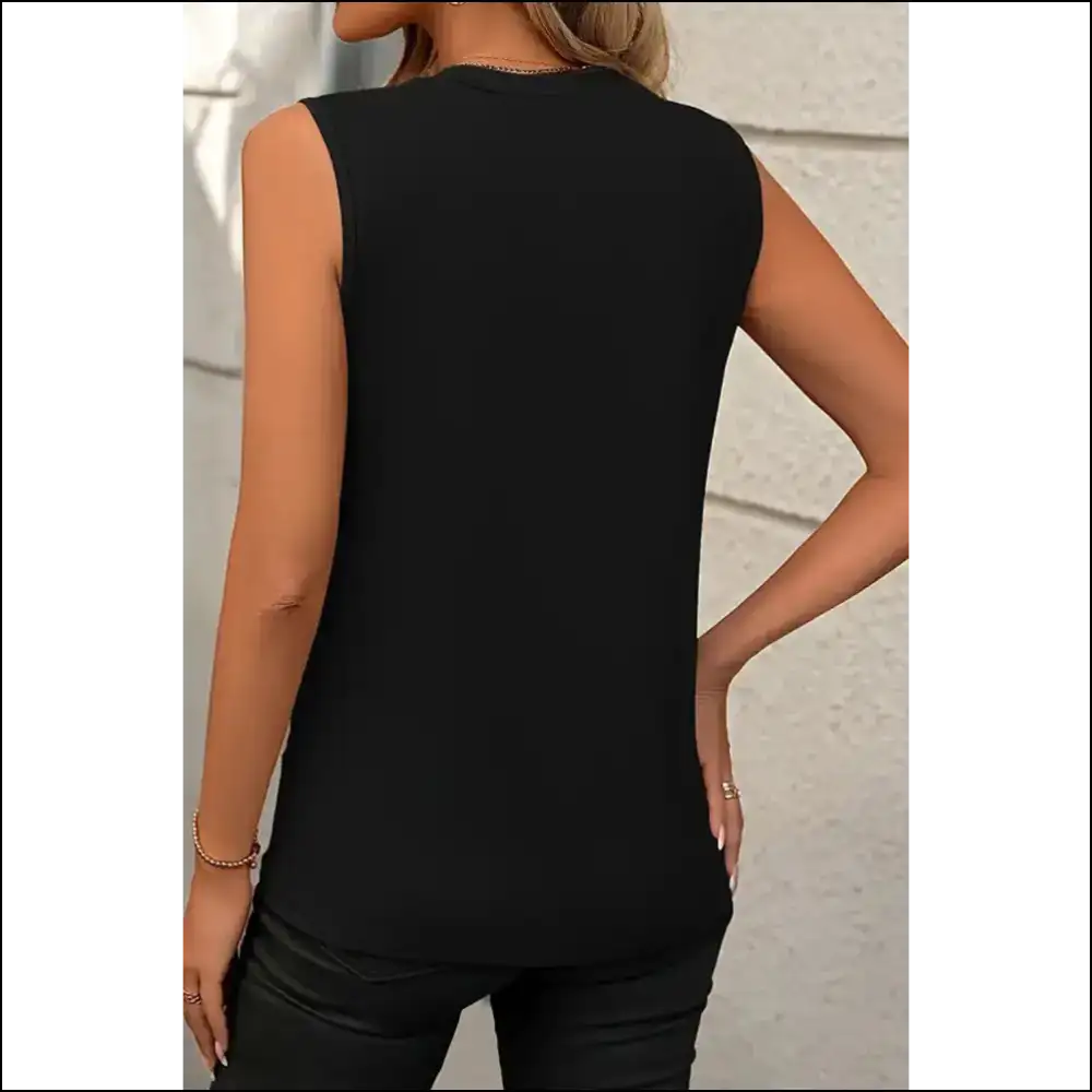 Pleated White Tank: Feel Fabulous Arm Freedom! Needful Things 😎 - Sleeveless Tops Tank on Sale Worldwide Shipping