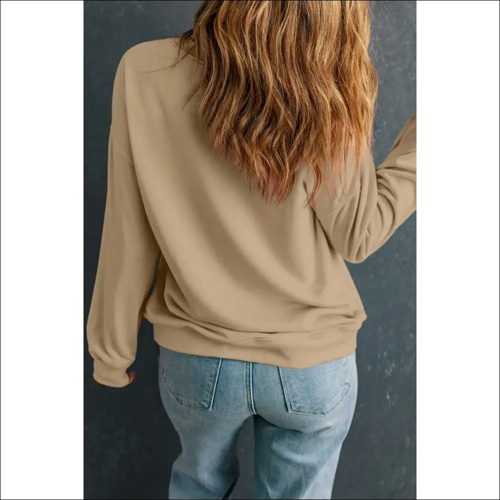 Chic Plus Size Pumpkin Graphic Sweatshirt - Sweatshirts & Hoodies on Sale Worldwide Shipping