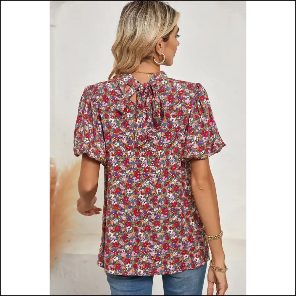 Purple Boho Floral: so Cute it Hurts 💜 Needful Things - Blouses on Sale Worldwide Shipping