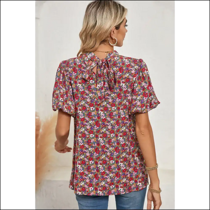 Purple Boho Floral: so Cute it Hurts 💜 Needful Things - Blouses on Sale Worldwide Shipping