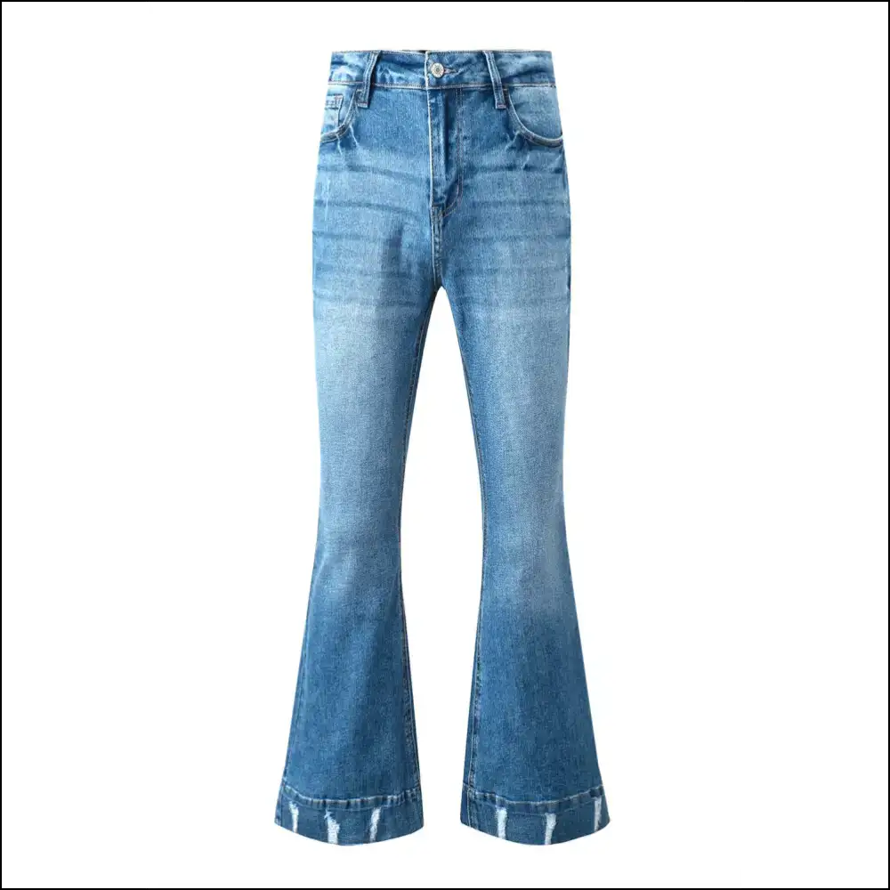 Purr-fectly Comfortable: Unlock your Inner Fashionista in Cat’s Whisker Bootcut! 🐾 - Jeans on Sale Worldwide Shipping