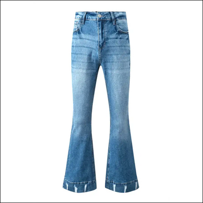Purr-fectly Comfortable: Unlock your Inner Fashionista in Cat’s Whisker Bootcut! 🐾 - Jeans on Sale Worldwide Shipping
