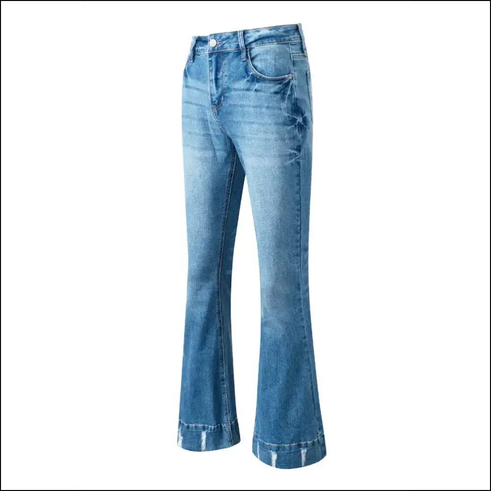 Purr-fectly Comfortable: Unlock your Inner Fashionista in Cat’s Whisker Bootcut! 🐾 - Jeans on Sale Worldwide Shipping
