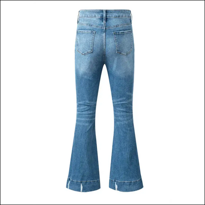 Purr-fectly Comfortable: Unlock your Inner Fashionista in Cat’s Whisker Bootcut! 🐾 - Jeans on Sale Worldwide Shipping