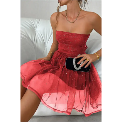 Racing Red Glitter High: my Bad Secret Weapon from Needful Things 😈 - Short Dresses on Sale Worldwide Shipping