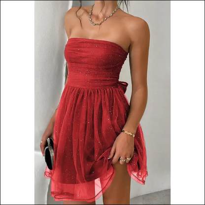 Racing Red Glitter High: my Bad Secret Weapon from Needful Things 😈 - Short Dresses on Sale Worldwide Shipping