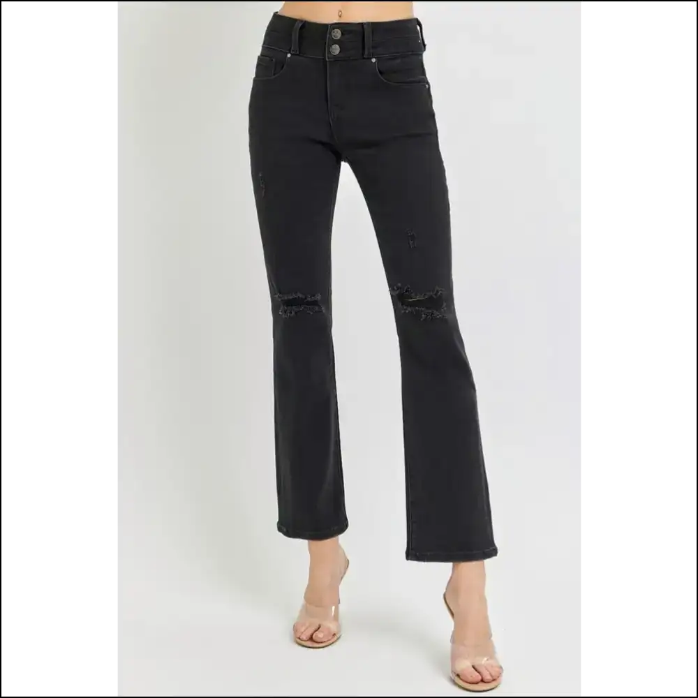 Raise your Style Game with our Fabulous High Rise Bootcut Jeans! 👖💃 - Jeans on Sale Worldwide Shipping