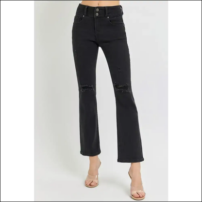 Raise your Style Game with our Fabulous High Rise Bootcut Jeans! 👖💃 - Jeans on Sale Worldwide Shipping
