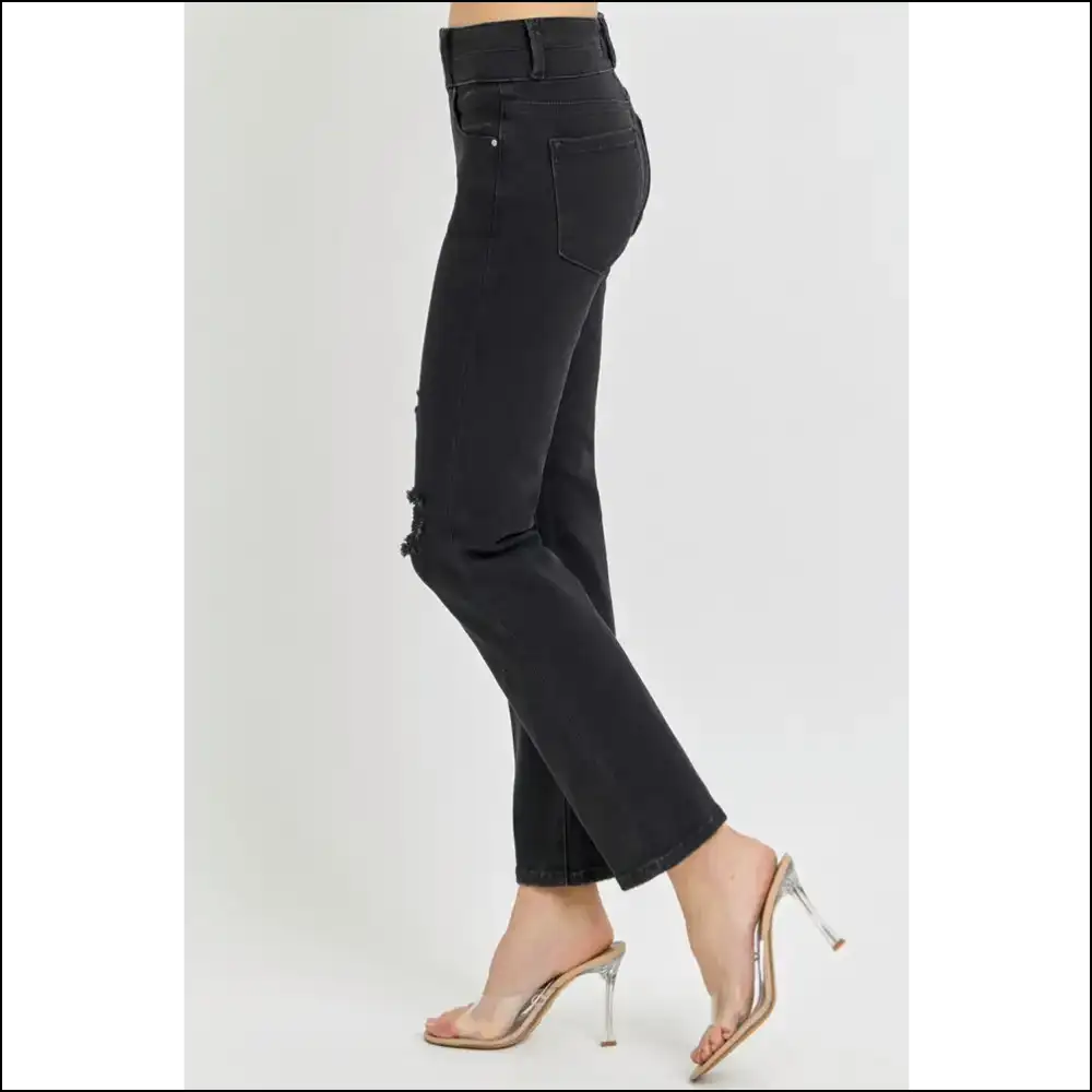 Raise your Style Game with our Fabulous High Rise Bootcut Jeans! 👖💃 - Jeans on Sale Worldwide Shipping