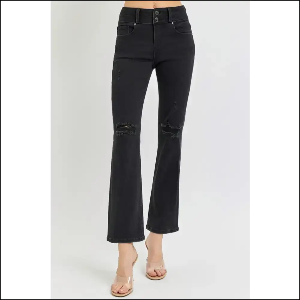 Raise your Style Game with our Fabulous High Rise Bootcut Jeans! 👖💃 - Jeans on Sale Worldwide Shipping