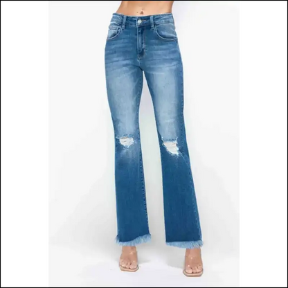 Raw Hem Revolution: Wear your Wild Side and Distress the Norm! 💥😂 - Jeans on Sale Worldwide Shipping