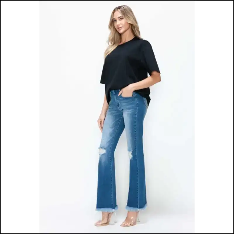 Raw Hem Revolution: Wear your Wild Side and Distress the Norm! 💥😂 - Jeans on Sale Worldwide Shipping