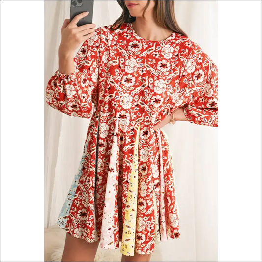 Red Boho Floral Dress: from Meh’ to Marry Me?’ 😂 Needful Things - s - Short Dresses on Sale Worldwide Shipping