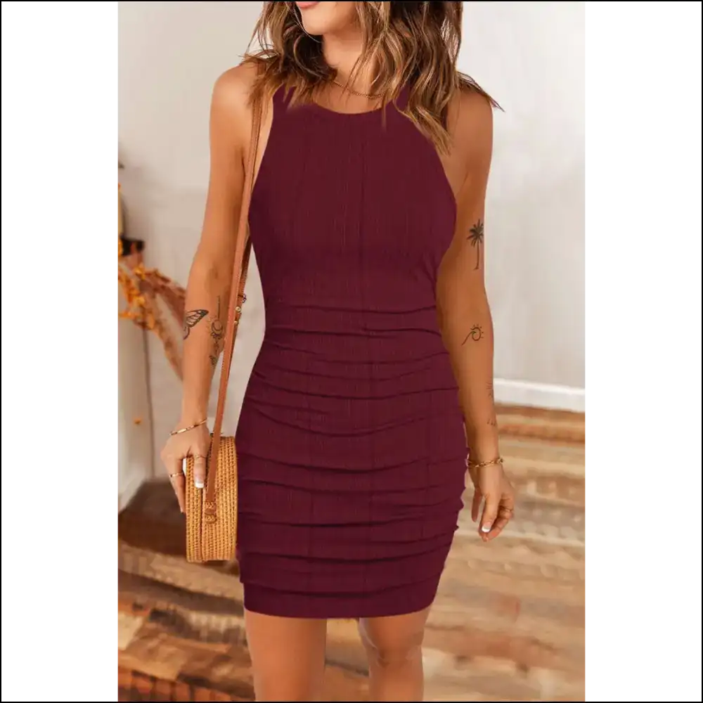 Red Dahlia Bodycon Dress: Prepare for Utter Chaos 🔥 Needful Things - s - Short Dresses on Sale Worldwide Shipping