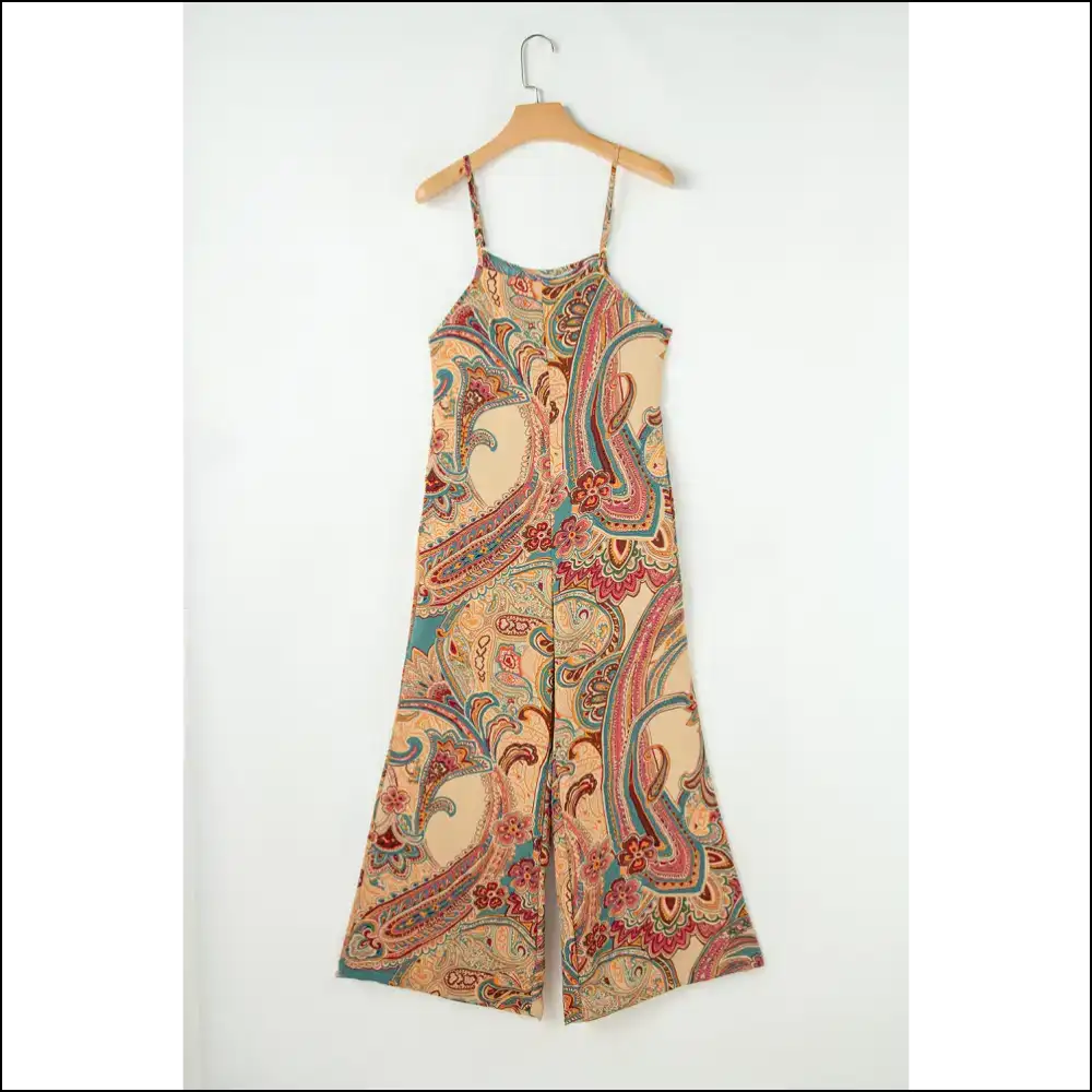 Red Paisley Print Jumpsuit: one Step Closer to World Domination 😈 (needful Things) - Jumpsuits & Rompers on Sale Worldwide Shipping