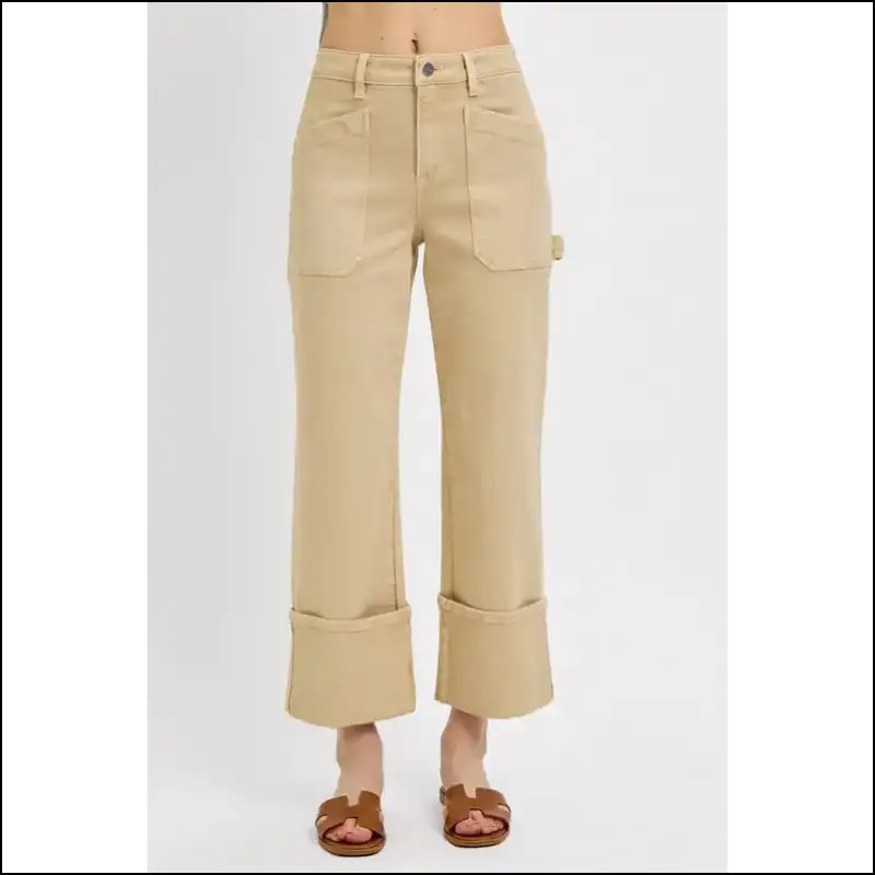 Rise Above in Style: Needful Things Risen High for the Bold! 😎👖 - Tan / 1(25) - Jeans on Sale Worldwide Shipping