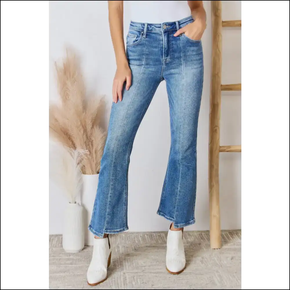Rise and Shine: my Risen High Ankle Flare Jeans Make me Fabulous! 👖✨ - Medium / on Sale Worldwide Shipping