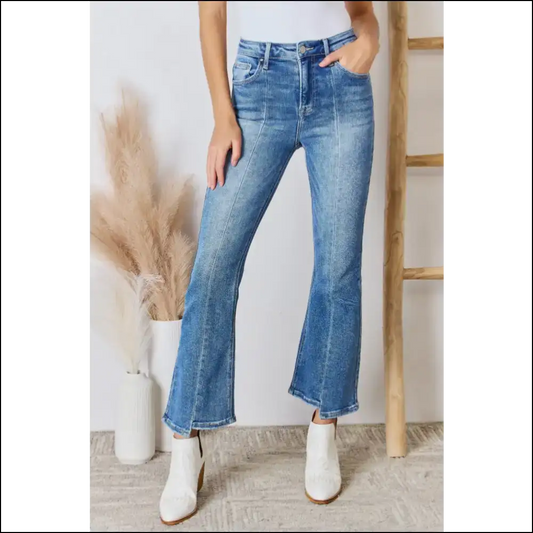 Rise and Shine: my Risen High Ankle Flare Jeans Make me Fabulous! 👖✨ - Medium / on Sale Worldwide Shipping