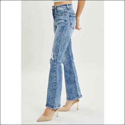 Rise to Distress: my Flare Jeans are More Risen than Hopes! 😂👖 - on Sale Worldwide Shipping