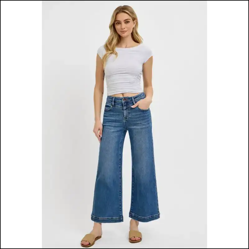Rise to New Heights: Meet your Fashion Bffs – the Risen High Crop Jeans! 😂🎉 - Jeans on Sale Worldwide Shipping