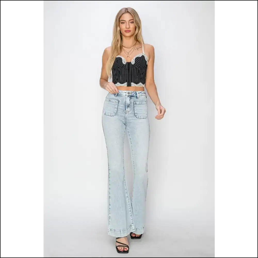 Rise Up & Flare Out: your New Best Friend in Risen High Jeans! 😂👖 - Jeans on Sale Worldwide Shipping