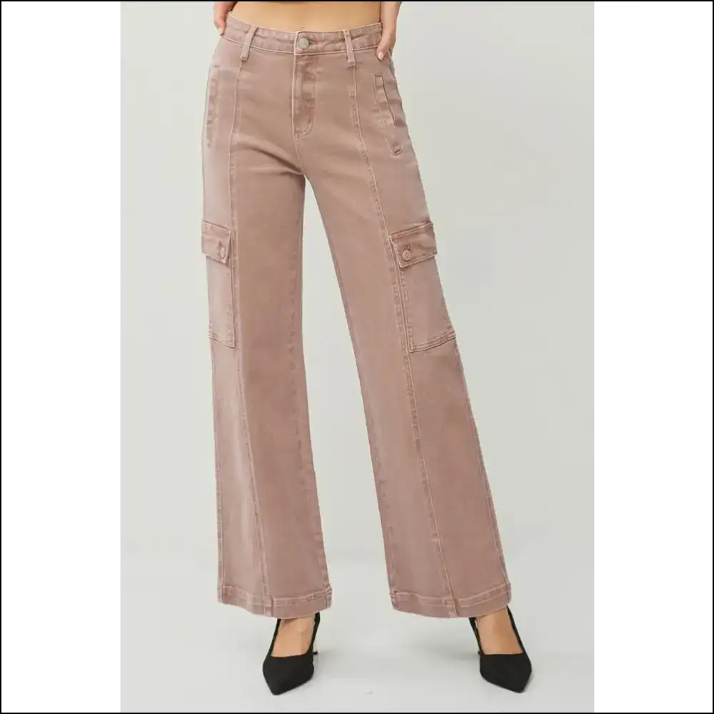 Rise Wide Leg Cargo Jeans: for when your Style Needs a Parachute! 😂 - Jeans on Sale Worldwide Shipping