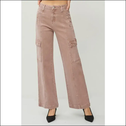 Rise Wide Leg Cargo Jeans: for when your Style Needs a Parachute! 😂 - Jeans on Sale Worldwide Shipping