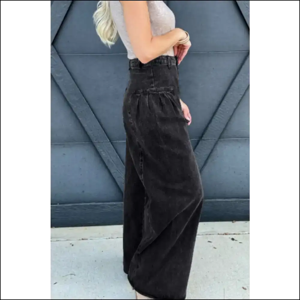 Rise Wide Leg Jeans: Love at First Heartbreak the Waist! 😜 - Jeans on Sale Worldwide Shipping