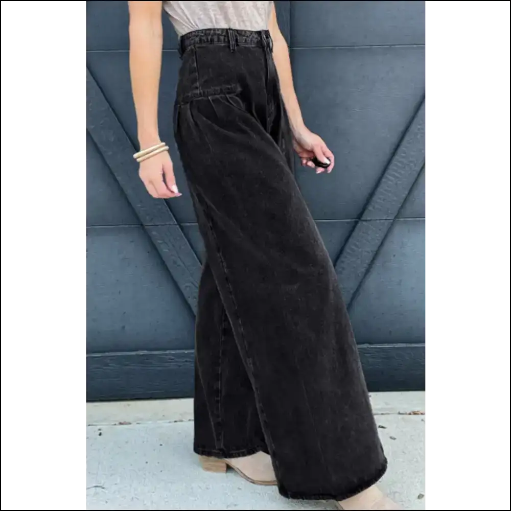 Rise Wide Leg Jeans: Love at First Heartbreak the Waist! 😜 - Jeans on Sale Worldwide Shipping