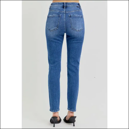 Risen High Rise Jeans: Because your Confidence Deserves to Look Distressed! 😎🎉 - Jeans on Sale Worldwide Shipping