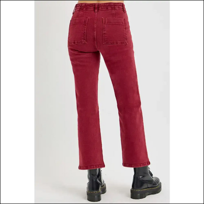 Risen High Rise Straight Jeans: Because your Curves Deserve a Standing Ovation! 🎉 - Jeans on Sale Worldwide Shipping